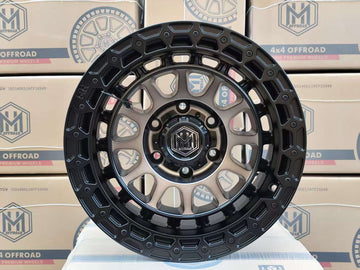 MH010 17"-MATTE BLACK GRAPHITE MACHINE FACE