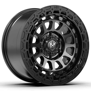 MH010 17"-MATTE BLACK GRAPHITE MACHINE FACE
