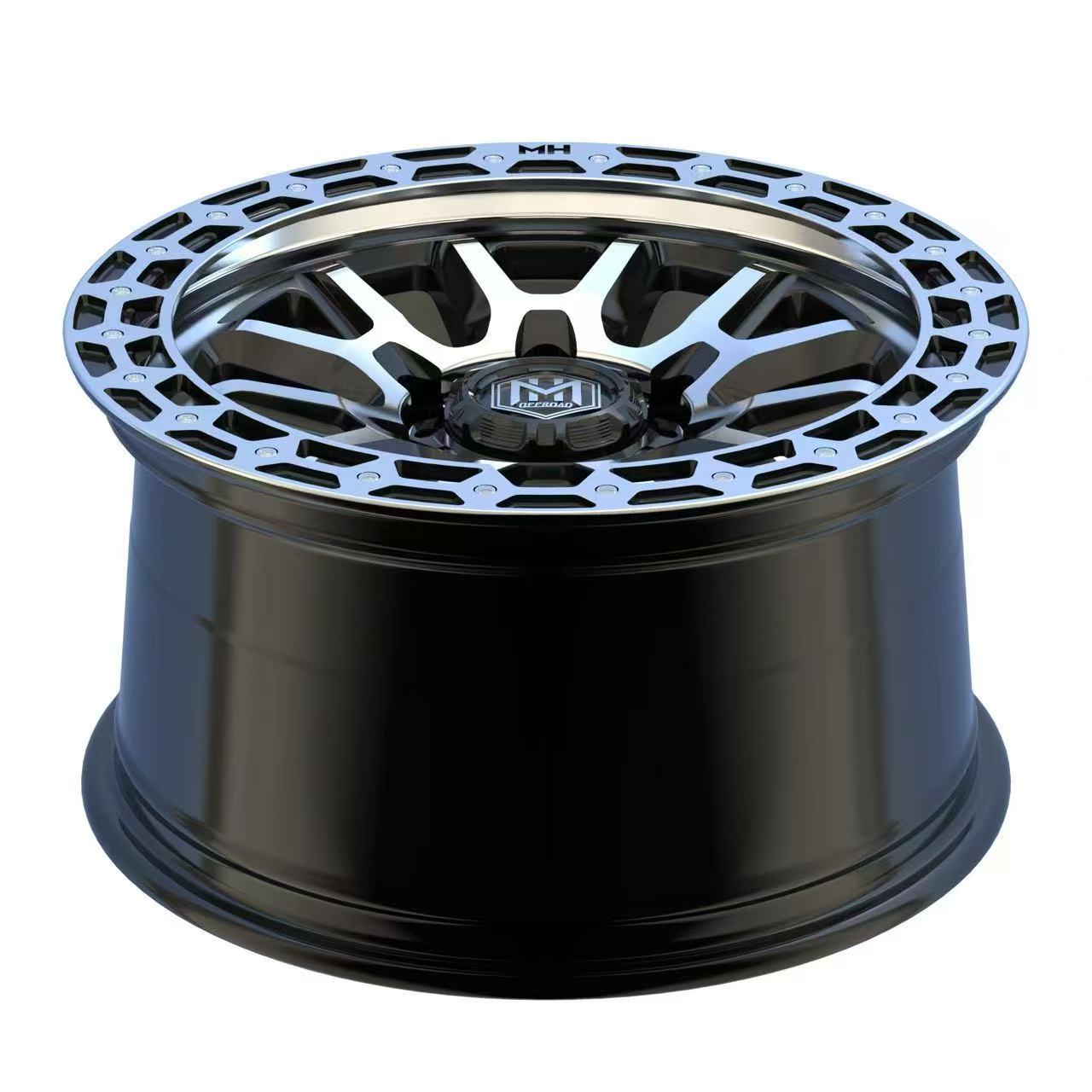 MH009 17"-MATTE BLACK MACHINE FACE