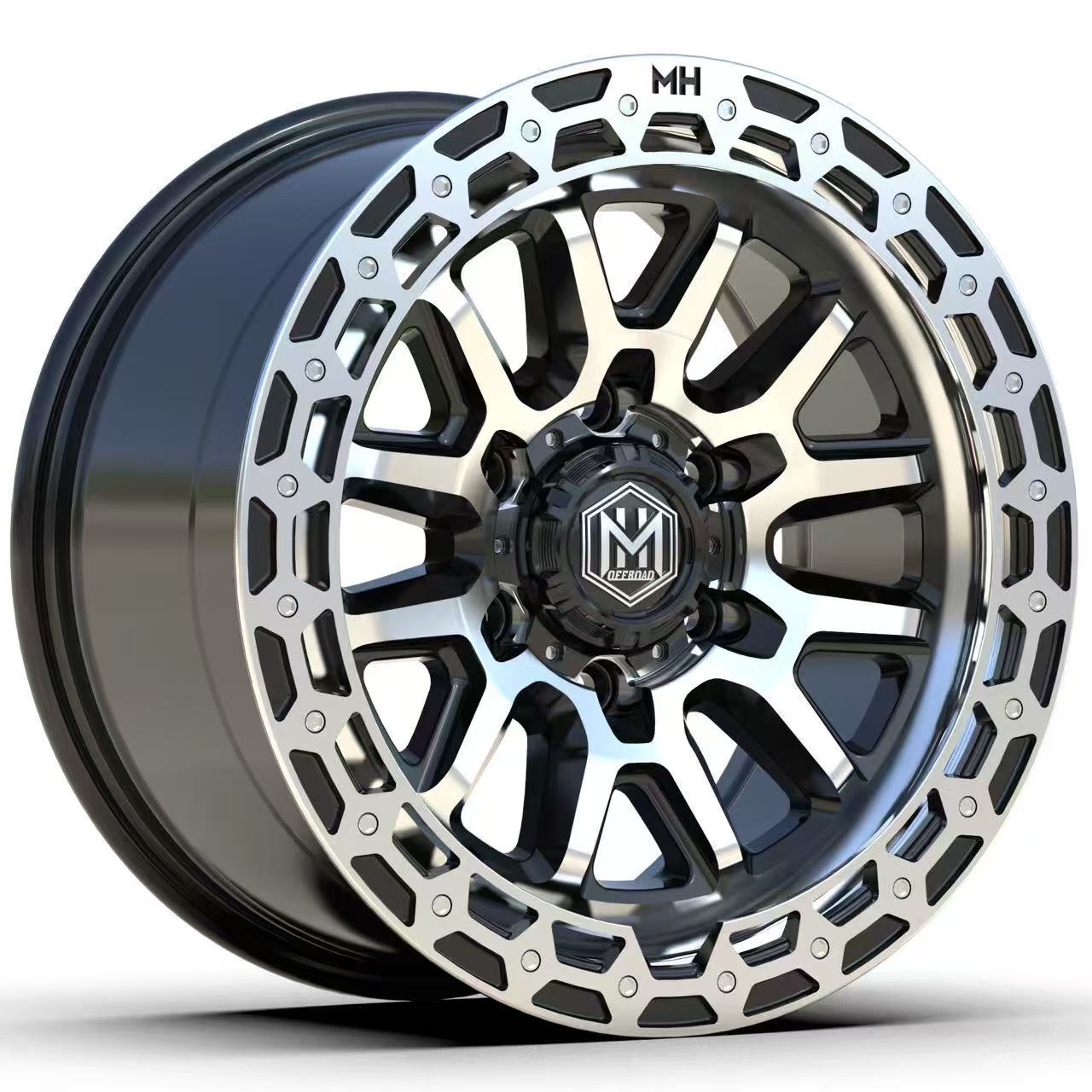 MH009 17"-MATTE BLACK MACHINE FACE