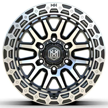 MH009 17"-MATTE BLACK MACHINE FACE