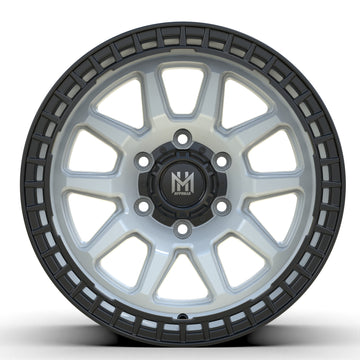 MH005 17"-MATTE BLACK WHITE MACHINE FACE