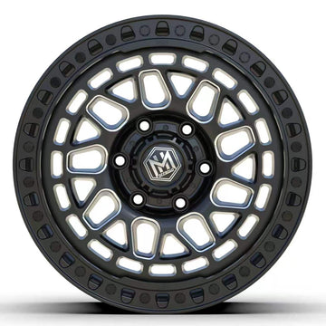 MH016 17"- GLOSS BLACK MILLED