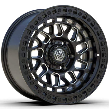 MH016 17"- GLOSS BLACK MILLED