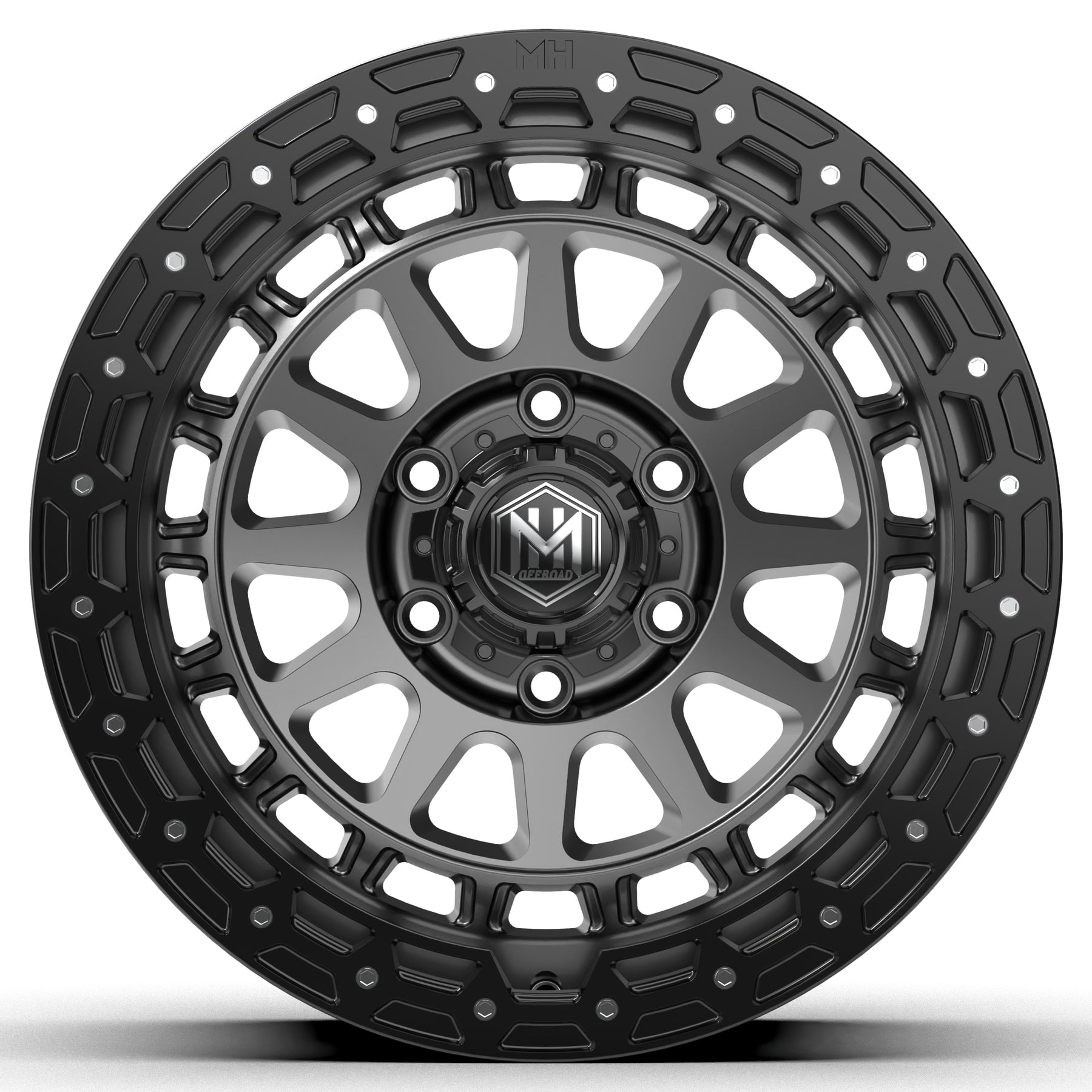 MH010 18"-MATTE BLACK GRAPHITE MACHINE FACE