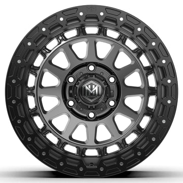 MH010 18"-MATTE BLACK GRAPHITE MACHINE FACE
