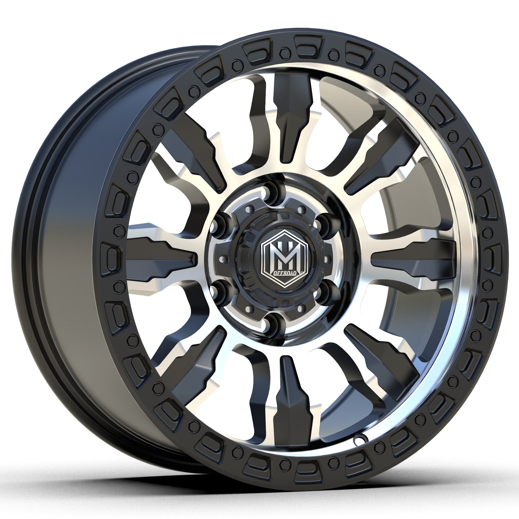 MH019 17"- MATTE BLACK MACHINED FACE
