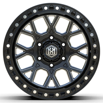 MH018 17"- GLOSS BLACK MILLED