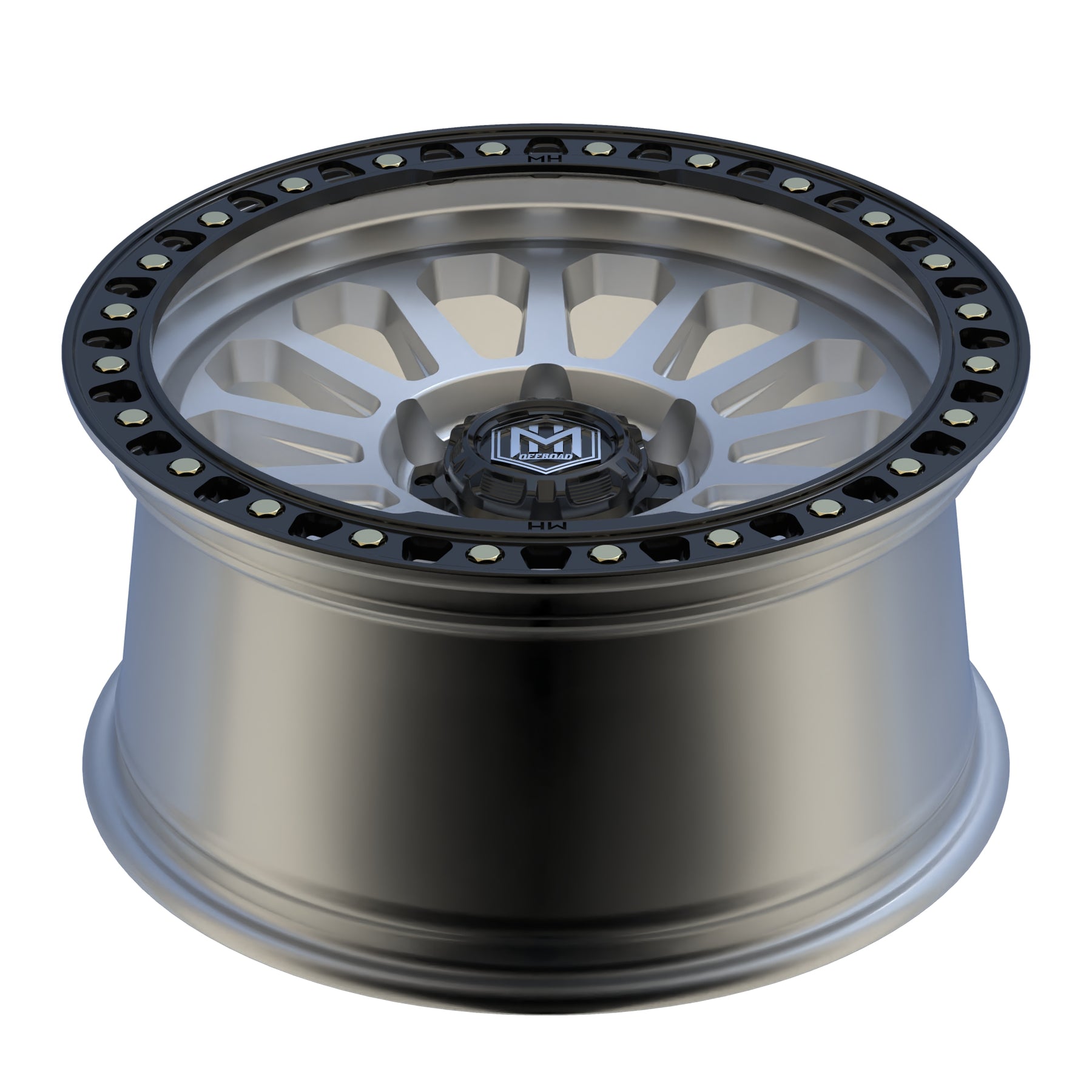 MH017 17"- MACHINE FACE MATTE BLACK LIP
