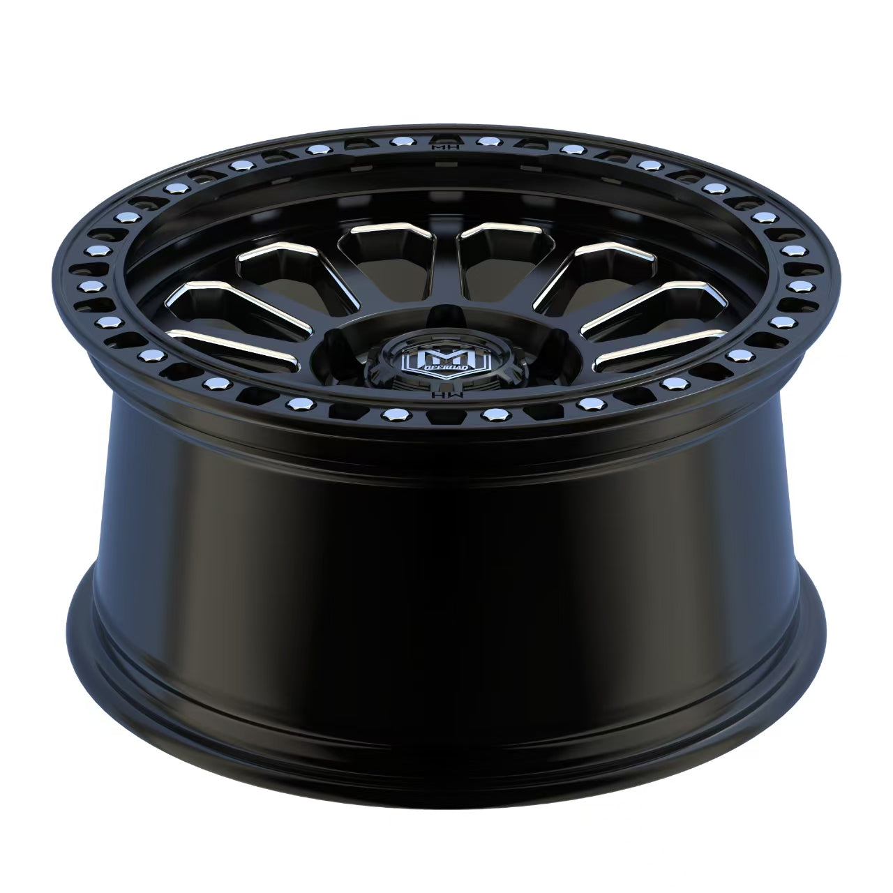 MH017 17"- GLOSS BLACK MILLED